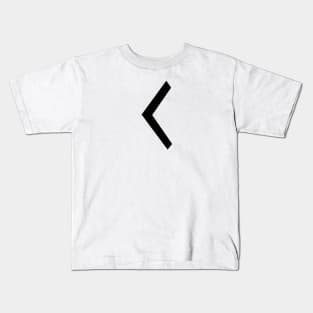 C – Greek Mythology - Black Letter C Kids T-Shirt